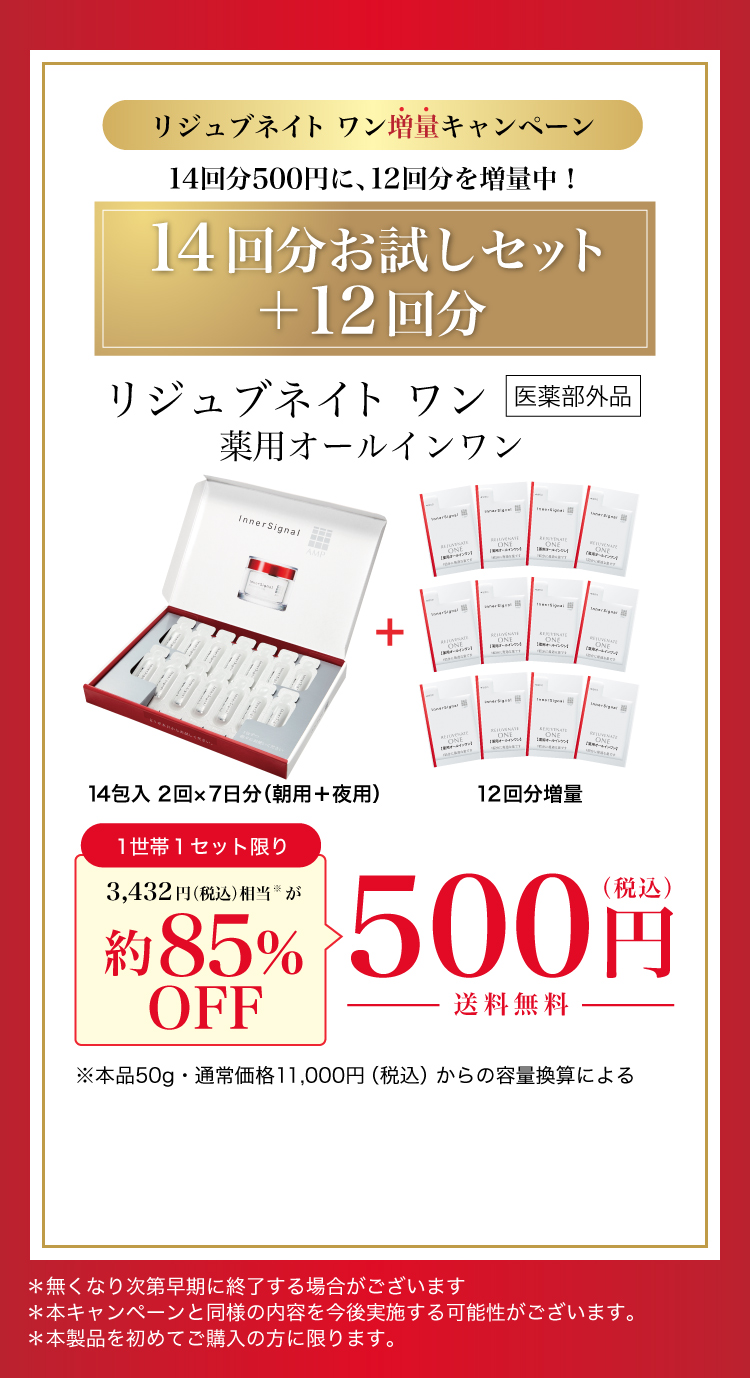 リジュブネイト ワン｜インナーシグナル | 大塚製薬のシミ対策