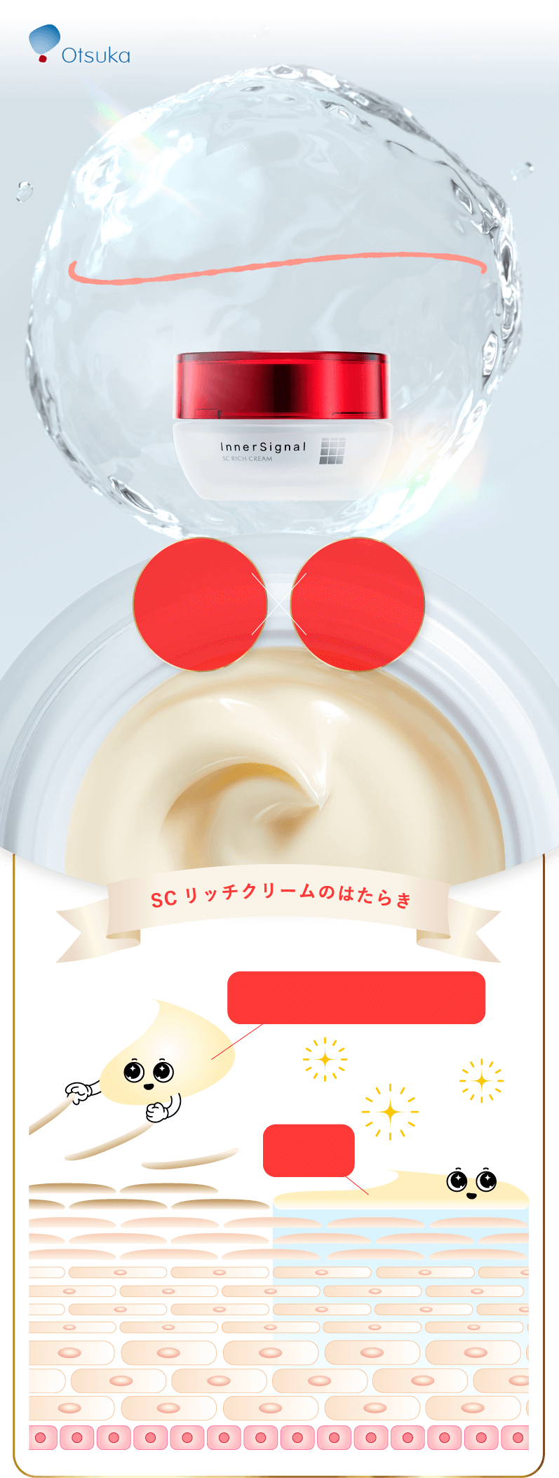 InnerSignal SCリッチクリーム トライアルセット SCリッチクリーム｜インナーシグナル | 大塚製薬の角層ケア高